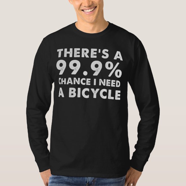 Camiseta Poder del pedal: hay un 99,9% de probabilidad de q (Anverso)