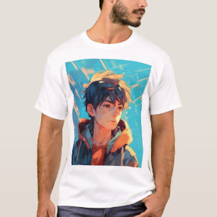 Camiseta Poder Dinámico del Anime: Joven Hombre