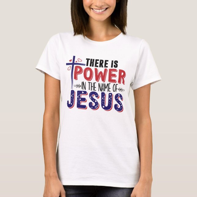 Camiseta Poder en nombre de Jesús (Anverso)