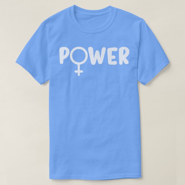 Camiseta Poder feminista mujeres poder lema Chica feminismo (Diseño del anverso)