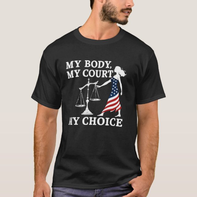 Camiseta Poder Feminista u2013 Mi Cuerpo Mi Tribunal (Anverso)