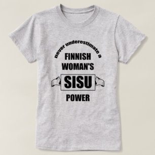 Camiseta Poder finlandés de la mujer SISU
