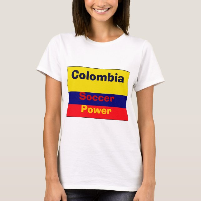 Camiseta Poder futbolístico de Colombia (Anverso)