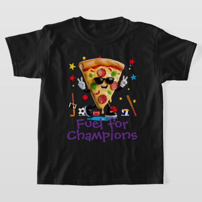 Camiseta Poder infantil: Combustible para los campeones (Distribución)