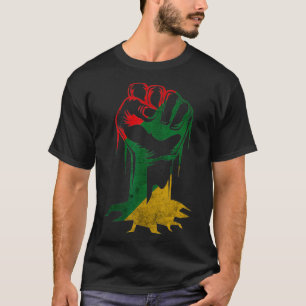 Camiseta Poder inicial para el mes de la historia negra o e