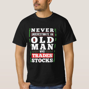 Camiseta Poder Inversor De Un Viejo Que Comercializa Accion