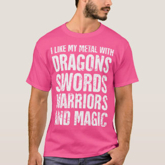 Camiseta Poder Metalizado de fantasía divertida Metalizado