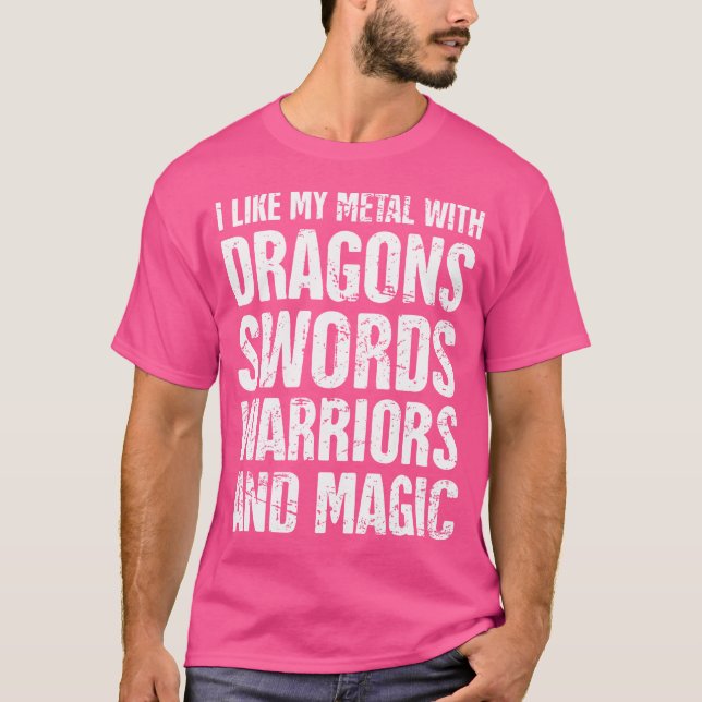 Camiseta Poder Metalizado de fantasía divertida Metalizado (Anverso)