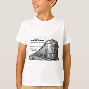 Camiseta Poder moderno del tren del ferrocarril de