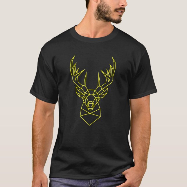 Camiseta Poder natural amarillo de los ciervos blancos (Anverso)