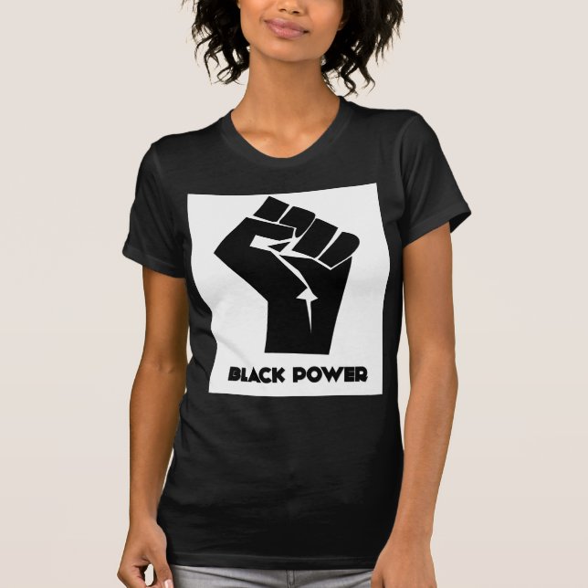 Camiseta Poder negro (Anverso)