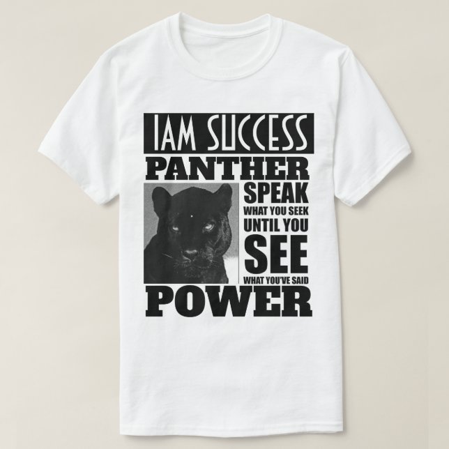 CAMISETA PODER PANTERA (Diseño del anverso)