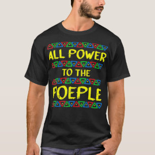 Camiseta Poder Para El Pueblo Historia Negra Africano-Estad