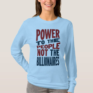 Camiseta Poder para el pueblo, no para los ricos - lema de