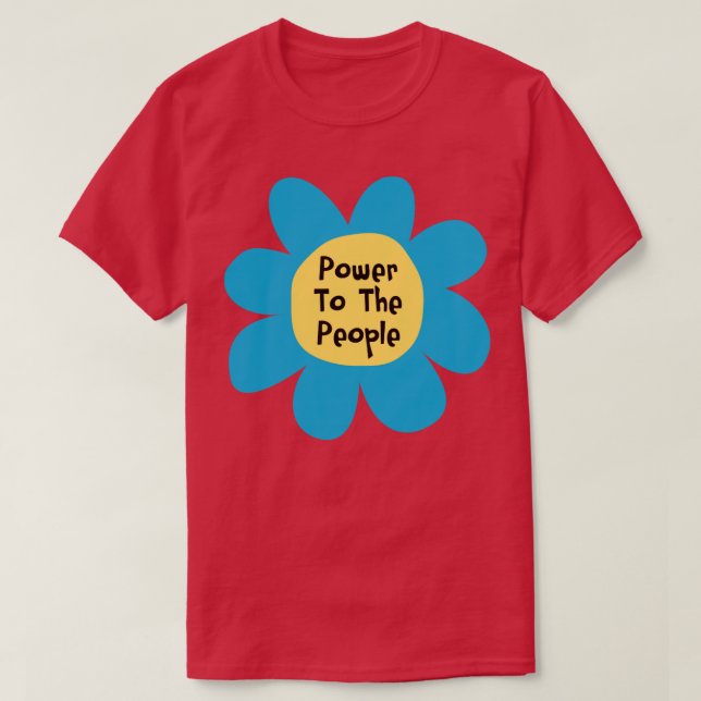 Camiseta Poder Para La Protesta De Activistas Del Pueblo (Diseño del anverso)