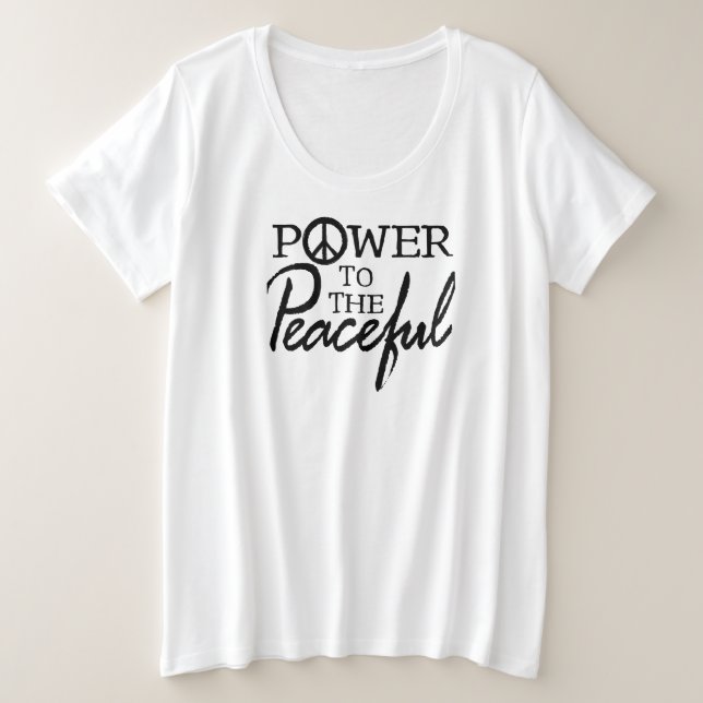 Camiseta Poder Para Los Pacíficos (Anverso del diseño)