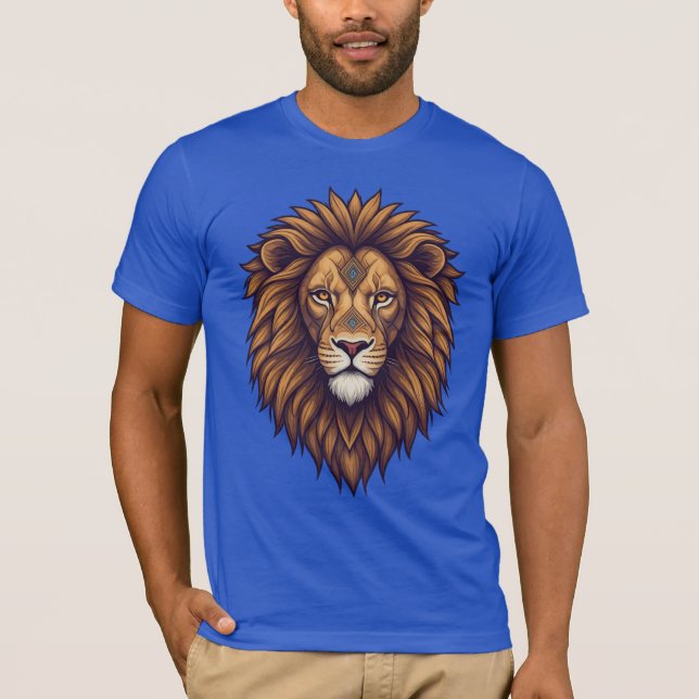 Camiseta Poder principal: El poder de un león tribal (Anverso)