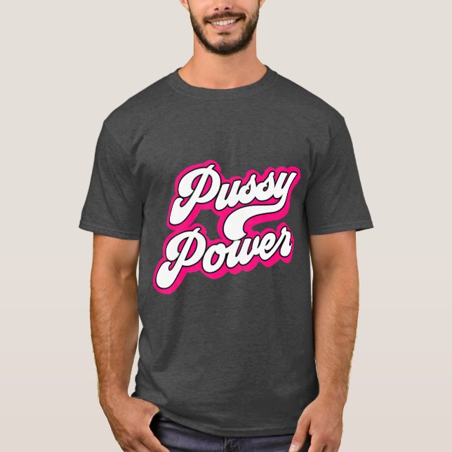 Camiseta Poder pussy para los amantes del gato LGB y femini (Anverso)