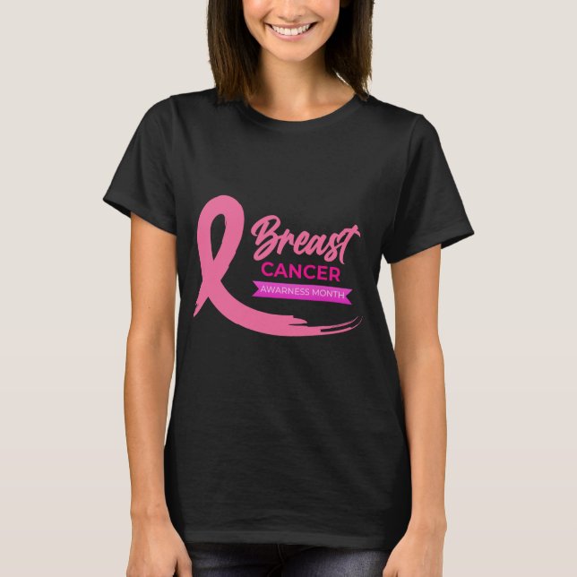 Camiseta "Poder rosa: Únete para concienciar sobre el cánce (Anverso)