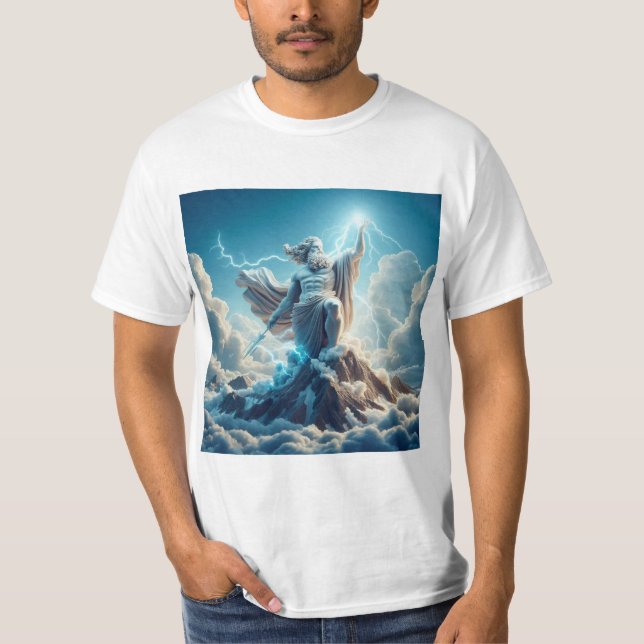 Camiseta Poder y Majestad: Zeus, el Dios del Trueno (Anverso)