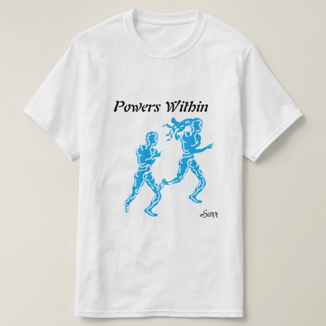 Camiseta : Poderes Interiores (Diseño del anverso)