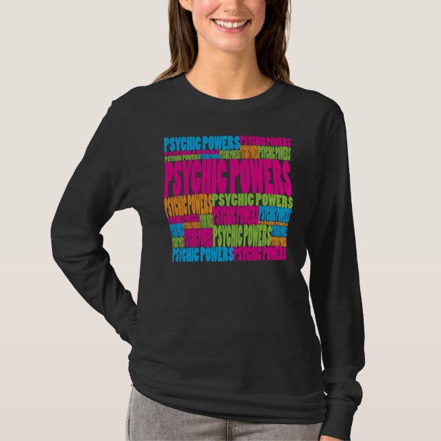 Camiseta Poderes psíquicos coloridos (Anverso)