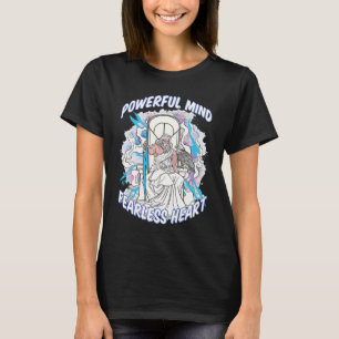 Camiseta Poderosa mente Mujeres sin miedo del corazón negro