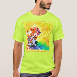 Camiseta Poderosa Pintura De Animales Chita. ¡Hazte con una