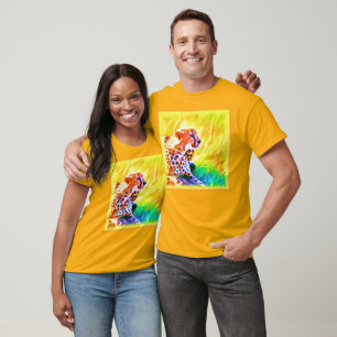 Camiseta Poderosa Pintura De Animales Chita. ¡Hazte con una