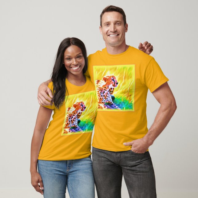 Camiseta Poderosa Pintura De Animales Chita. ¡Hazte con una (Unisexo)