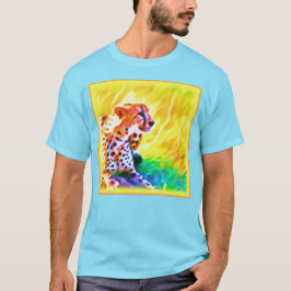Camiseta Poderosa Pintura De Animales Chita. ¡Hazte con una