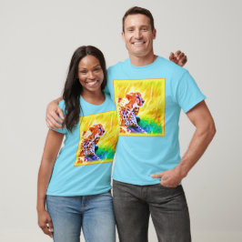 Camiseta Poderosa Pintura De Animales Chita. ¡Hazte con una