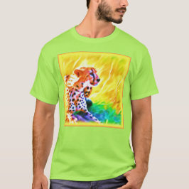 Camiseta Poderosa Pintura De Animales Chita. ¡Hazte con una