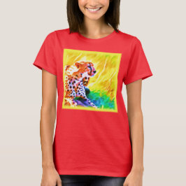 Camiseta Poderosa Pintura De Animales Chita. ¡Hazte con una