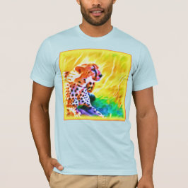 Camiseta Poderosa Pintura De Animales Chita. ¡Hazte con una
