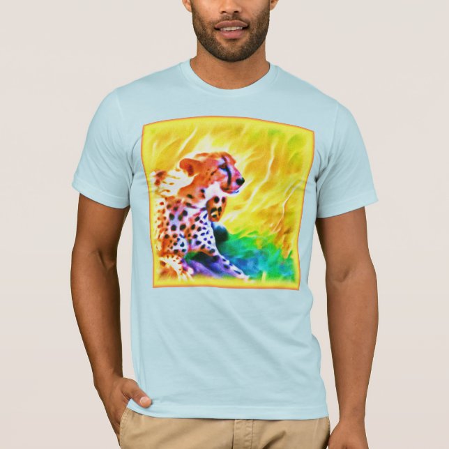 Camiseta Poderosa Pintura De Animales Chita. ¡Hazte con una (Anverso)
