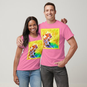 Camiseta Poderosa Pintura De Animales Chita. ¡Hazte con una
