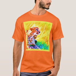 Camiseta Poderosa Pintura De Animales Chita. ¡Hazte con una