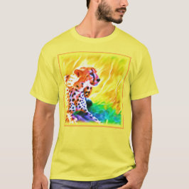 Camiseta Poderosa Pintura De Animales Chita. ¡Hazte con una