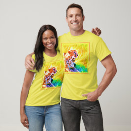 Camiseta Poderosa Pintura De Animales Chita. ¡Hazte con una