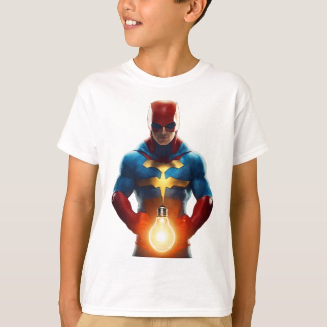Camiseta Poderosa superheroína T-Shirt (Anverso)