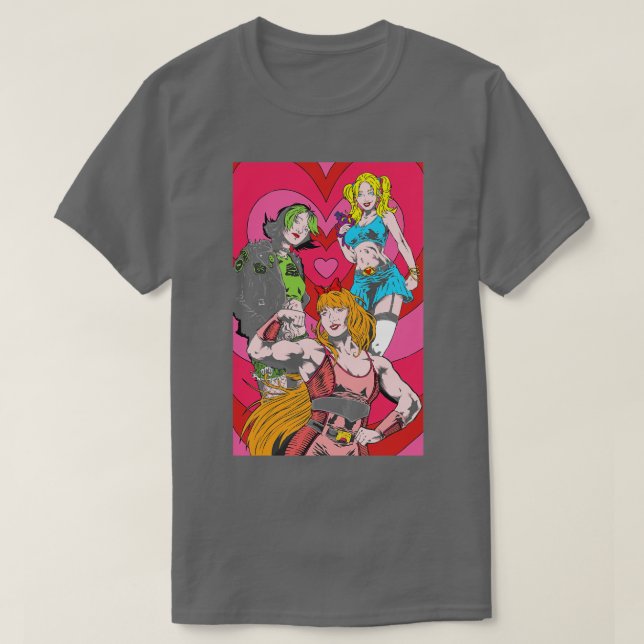 Camiseta Poderosas mujeres chicas de poder personalizados d (Diseño del anverso)