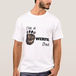 Camiseta Poderosas patas de texto para gatos/perros para ma
