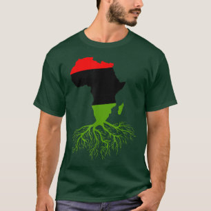 Camiseta Poderosas raíces de la historia negra africana, me
