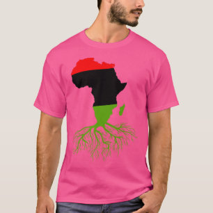 Camiseta Poderosas raíces de la historia negra africana, me