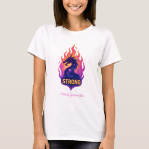 Camiseta Poderoso Fuego de Dragón — Diseño Motivacional Fue