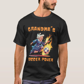 Camiseta Poderoso Fútbol de Abuela Feroz Divertido Fútbol