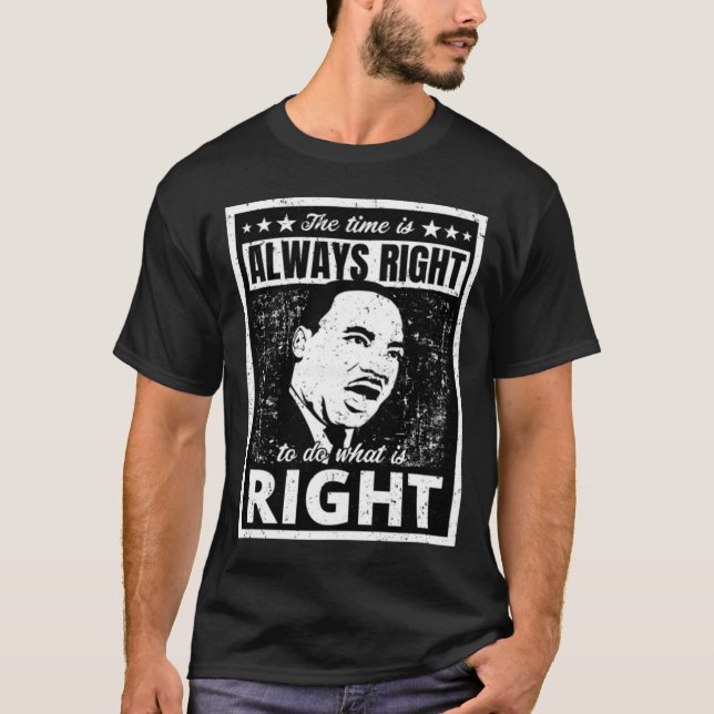Camiseta Poderoso Martin Luther King Jr. Cita Dolorosa B (Anverso)