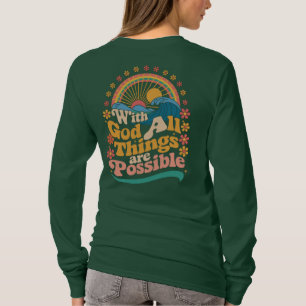 Camiseta Poderoso mensaje de fe y esperanza inspirador