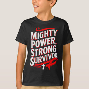 Camiseta Poderoso Poder Fuerte Superviviente Conciencia del